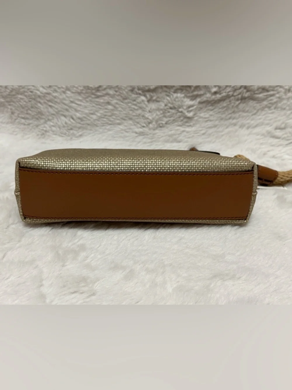 Michael Kors Gold and Brown Small Wristlet Pouch - Picture 6 of 9